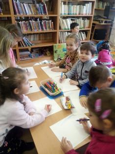 návštěva dětí v&nbsp;místní knihovně