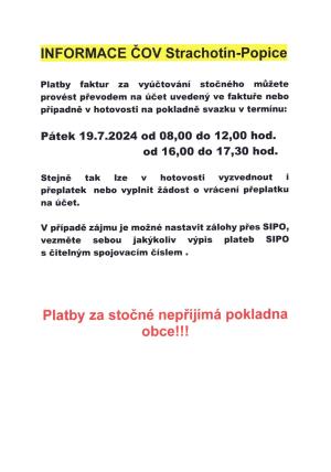 Platby stočného